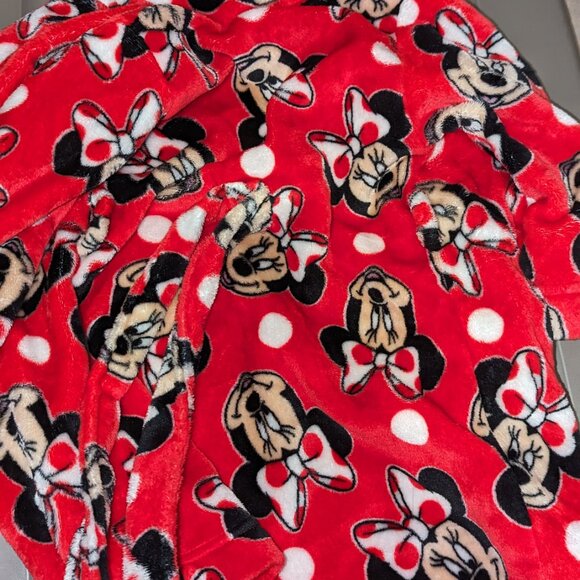 Red Minnie Mouse Robe - size 2T/3T - Picture 3 of 6